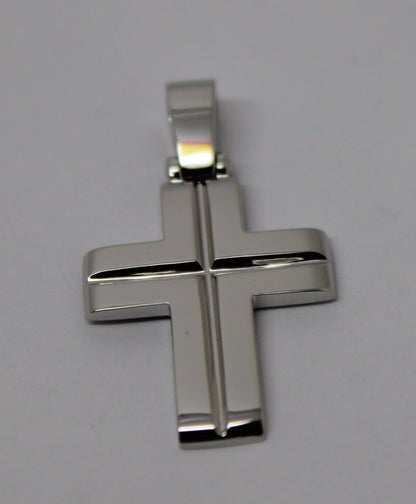 Kaedesigns Large Heavy 18ct 18k Yellow Or Rose Or White Gold Solid Cross Pendant