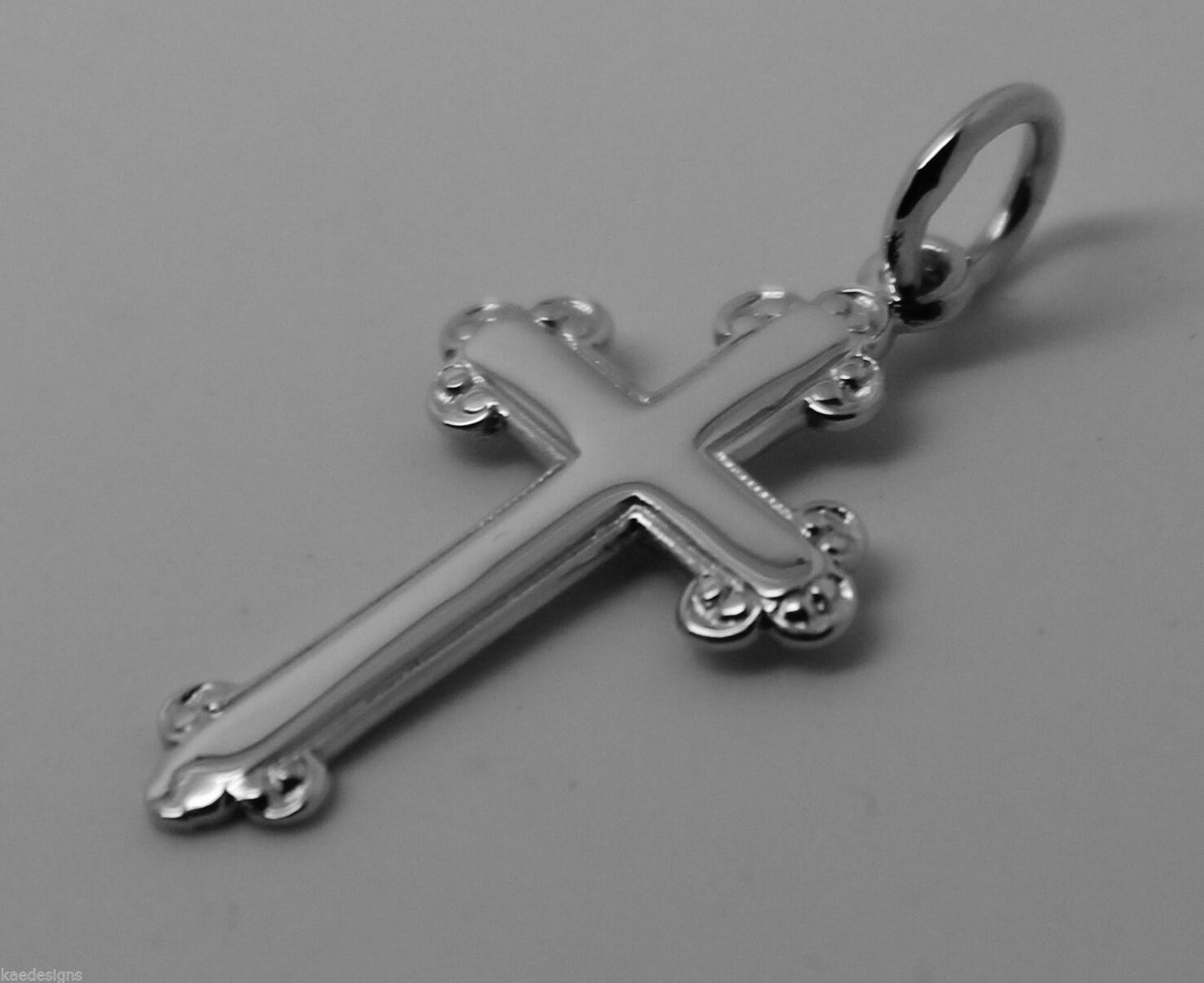 Kaedesigns, New Genuine New 375 9ct Yellow or Rose or White Gold Cross Pendant