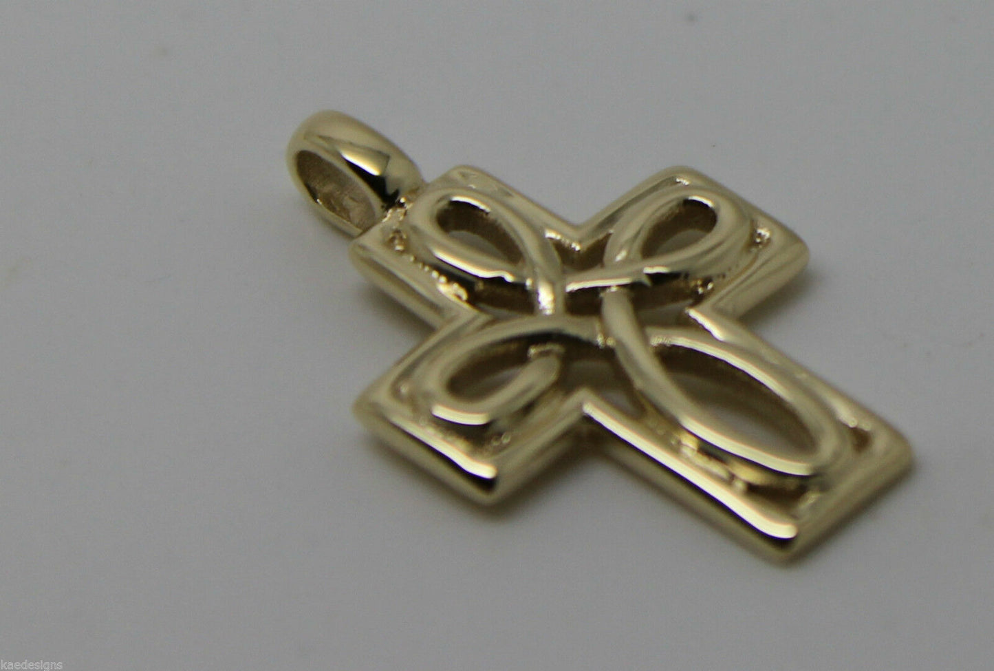 Kaedesigns, Genuine New 9ct 9k Yellow, Rose or White Gold 375 Celtic Cross Pendant