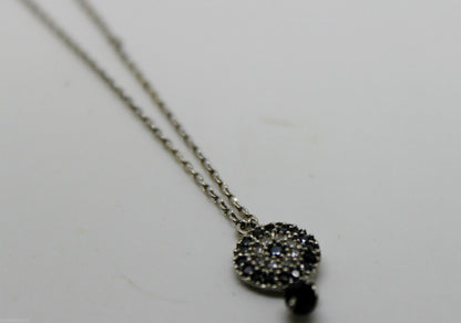 Kaedesigns New Genuine 925 Sterling silver black bead Necklace