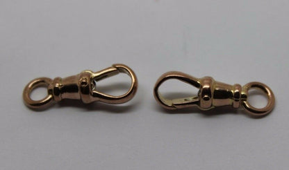 Genuine 9ct 9k Solid 2 X  Rose Gold Albert Swivel Clasp 19mm Size