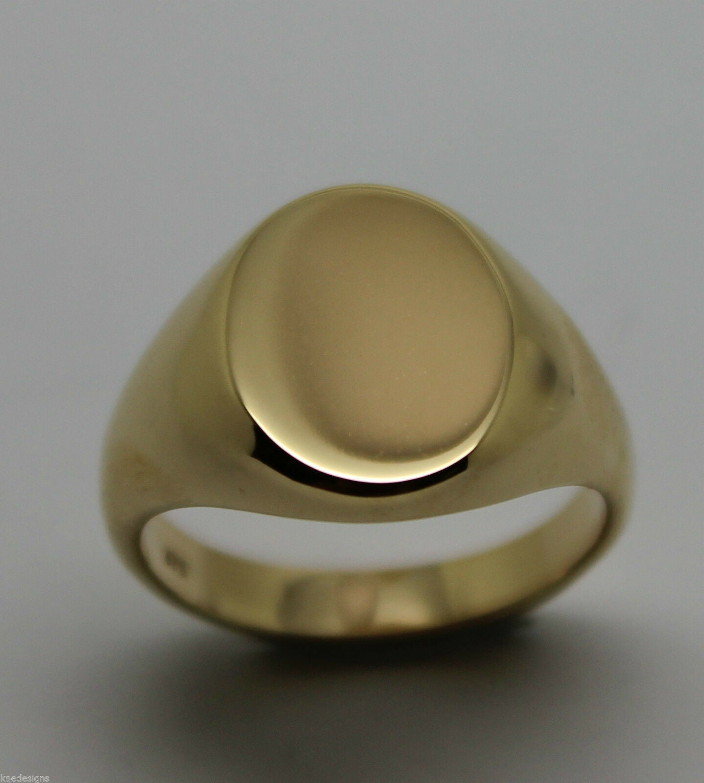 Heavy Solid 9ct White Or Rose Or Yellow Gold Oval Signet Ring Size M,N Or O