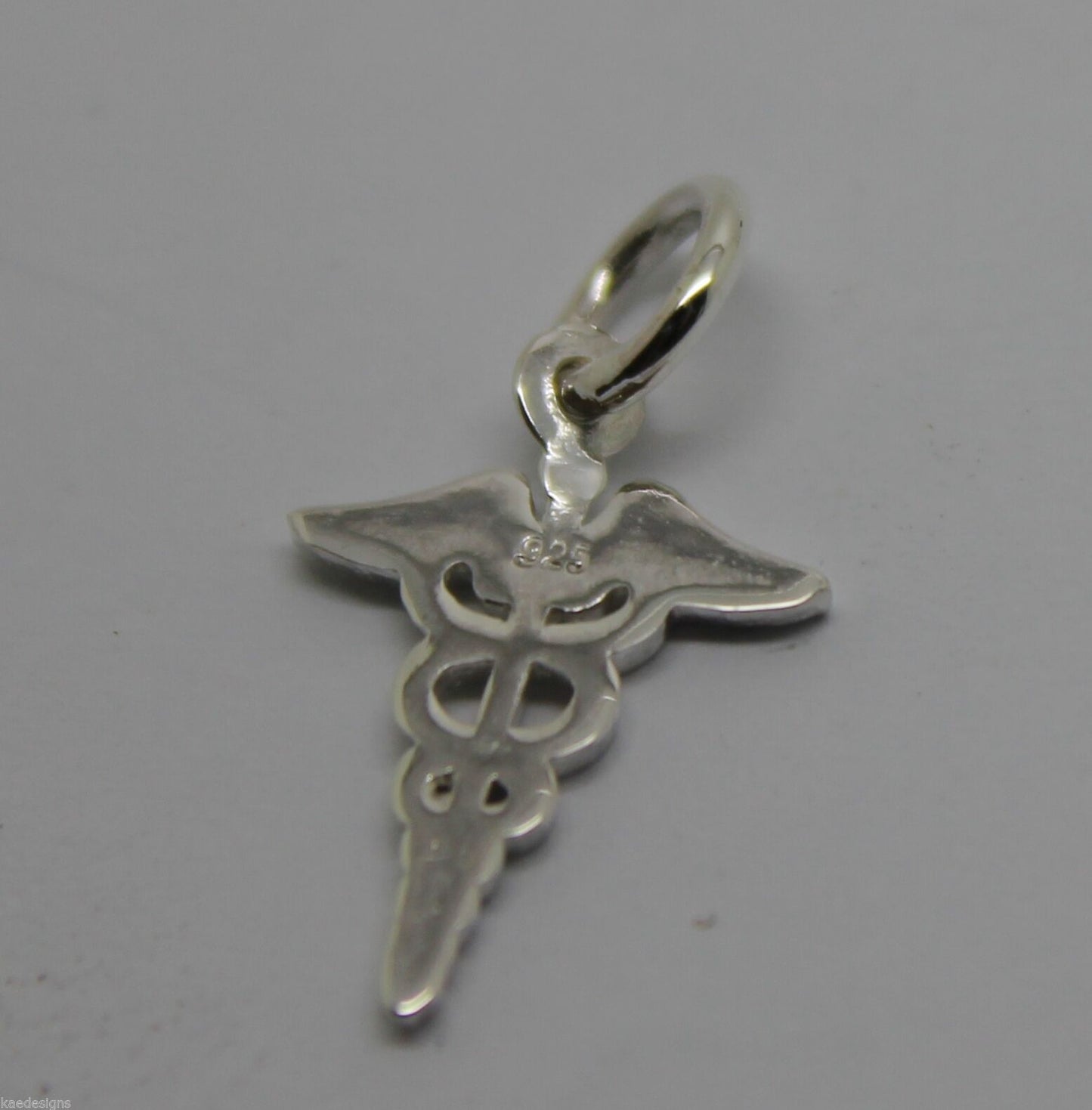 Genuine  9ct Yellow or Rose or White Gold or Silver Small Serpent Medical Alert pendant