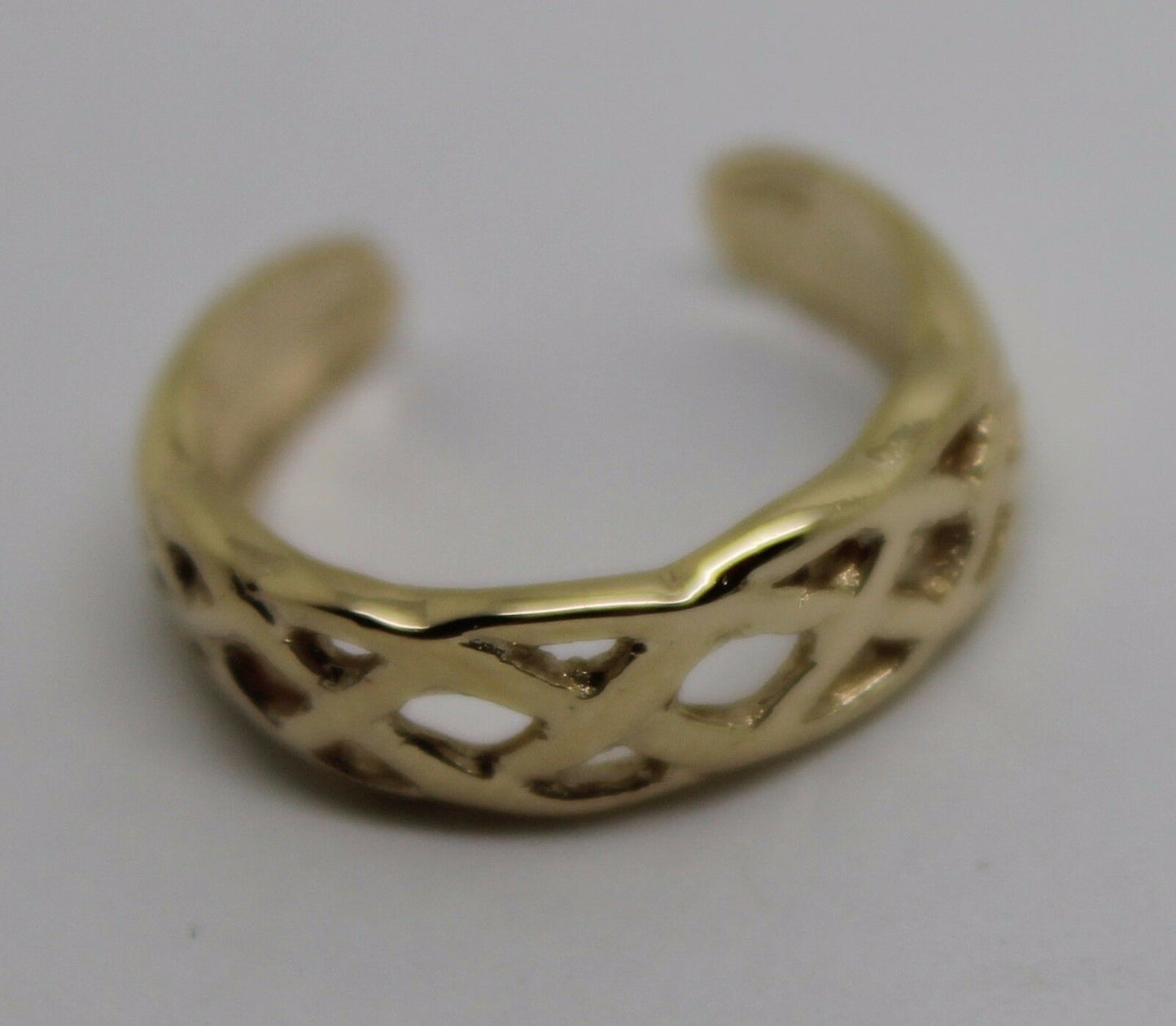 Kaedesigns New Genuine  Solid 9ct 9kt Yellow, Rose or White Gold Celtic Weave Toe Ring 432