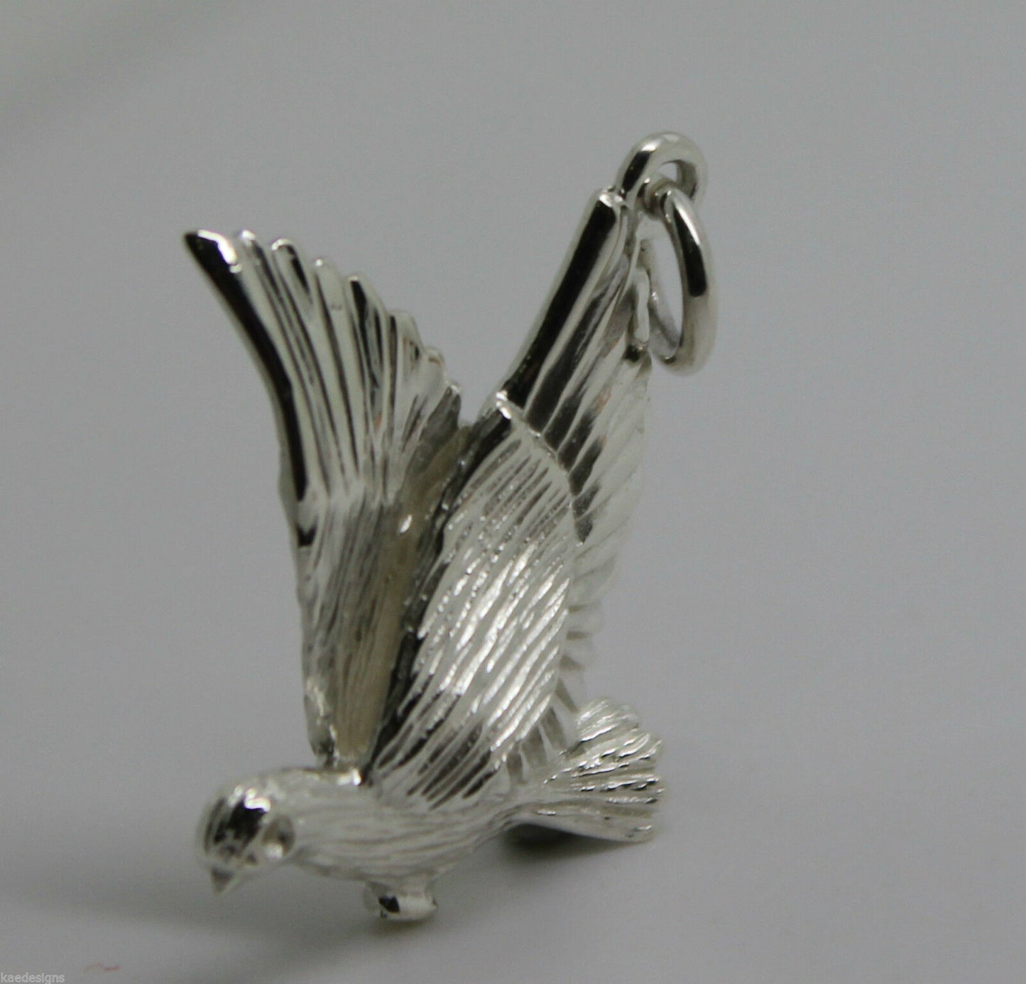 Kaedesigns New Sterling Silver Solid Dove Bird Pendant Or Charm