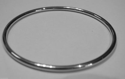 Kaedesigns New 9ct Yellow, Rose, or White gold 3mm wide Hollow GOLF bangle 70mm diameter