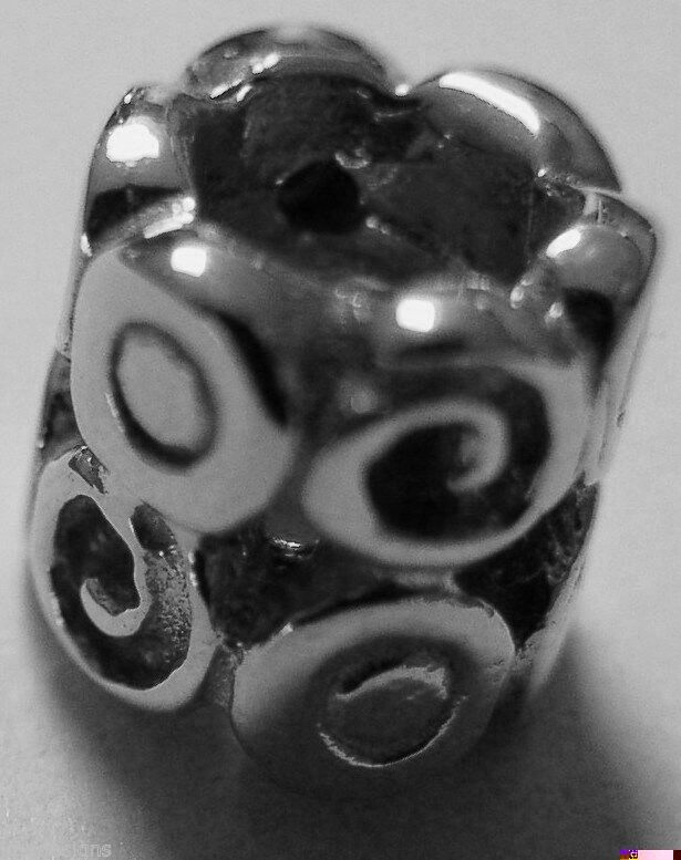 Kaedesigns, Genuine 9ct Yellow Or Rose Or White Gold Swirl Bead Charm