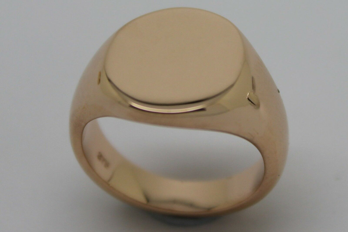 Genuine Heavy 375 Solid 9ct White Or Rose Or Yellow Gold Oval Signet Ring Size N to X