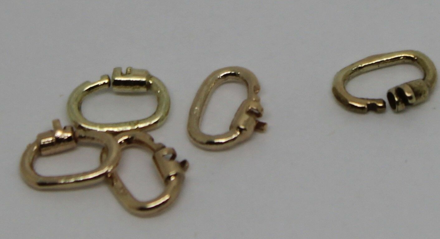 Genuine New 9k 9ct Yellow Or Rose Or White Gold 375 Link Lock Locks