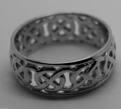 Kaedesigns New Sterling Silver 925 Large Heavy Wide Celtic Ring In Your Size 223