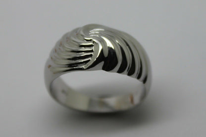 Genuine 9ct Yellow or Rose or White Gold or Sterling Silver Swirl Dress Ring