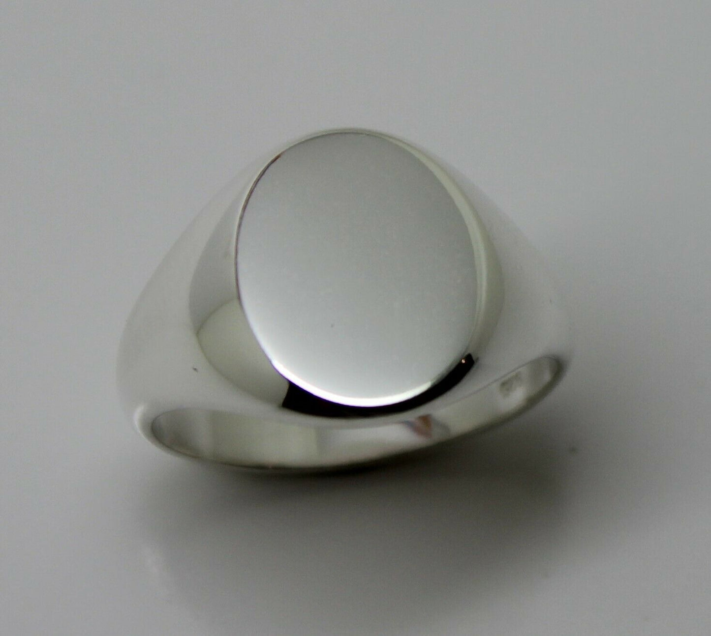 Genuine New Size M Sterling Silver 925 Solid Heavy Signet Ring