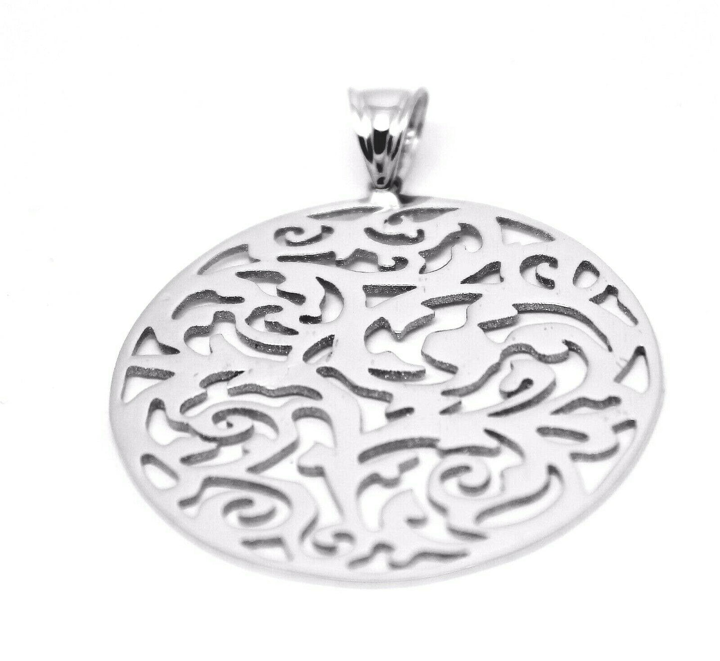 Kaedesigns New Genuine Heavy Solid 9ct 9kt Yellow, Rose or White Gold Round  Filigree Pendant