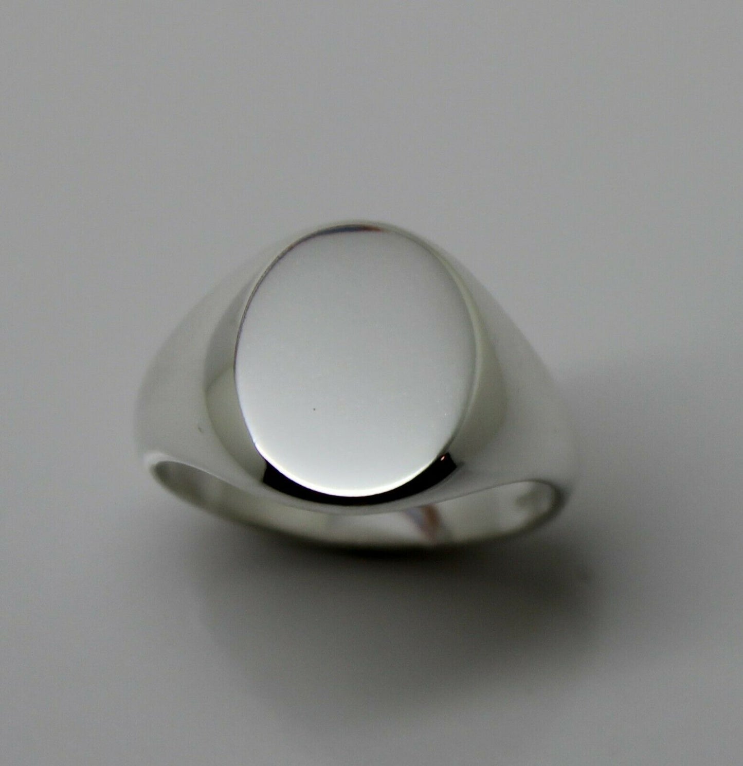 Genuine New Size M Sterling Silver 925 Solid Heavy Signet Ring