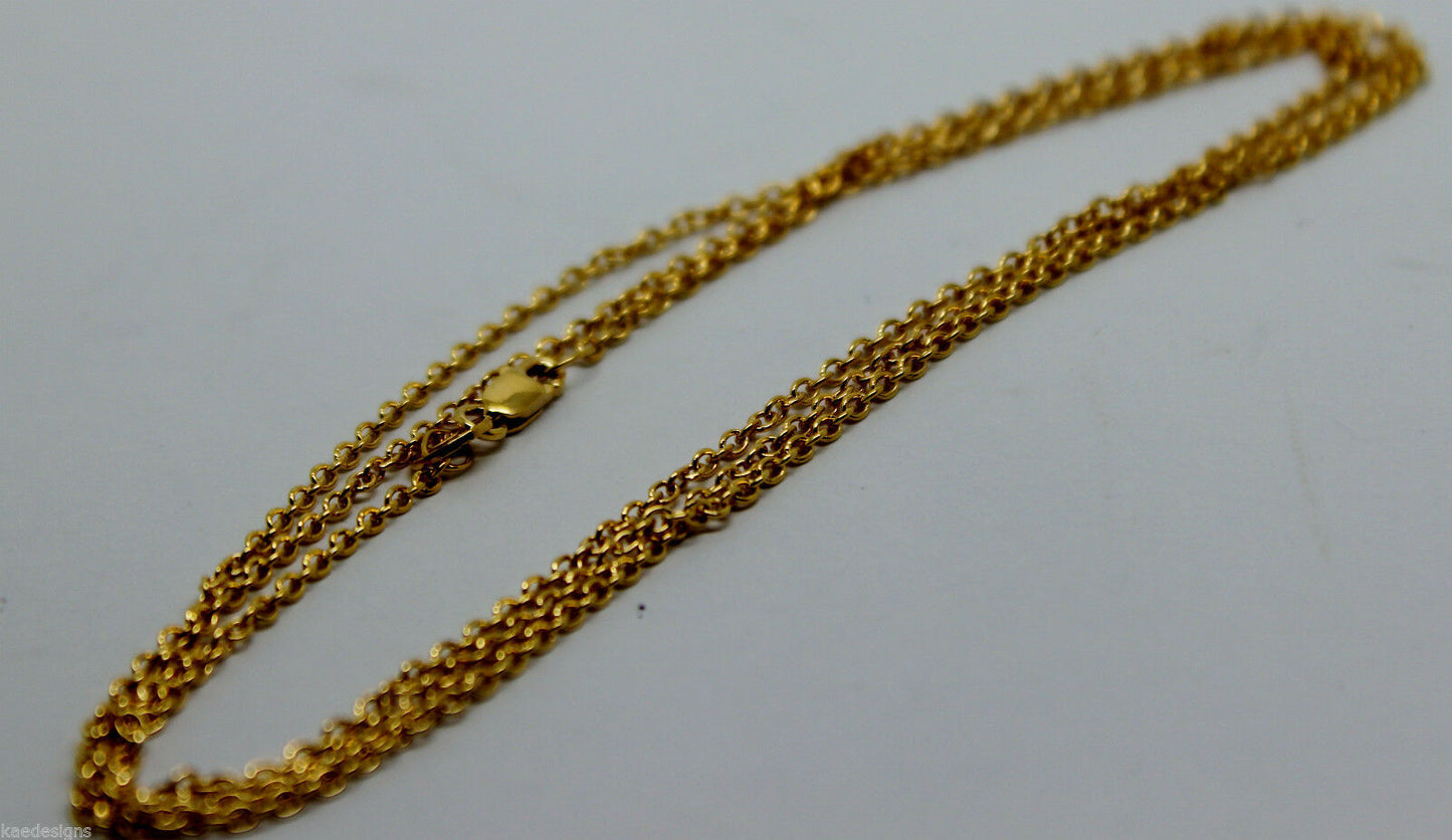 Genuine 9ct 9k Yellow Gold Belcher Chain Necklace 70cm 3.8grams