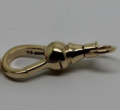 Genuine 18ct, 9ct Yellow or Rose Gold Ball Swivel Clasp 19mm, 22mm or 24mm