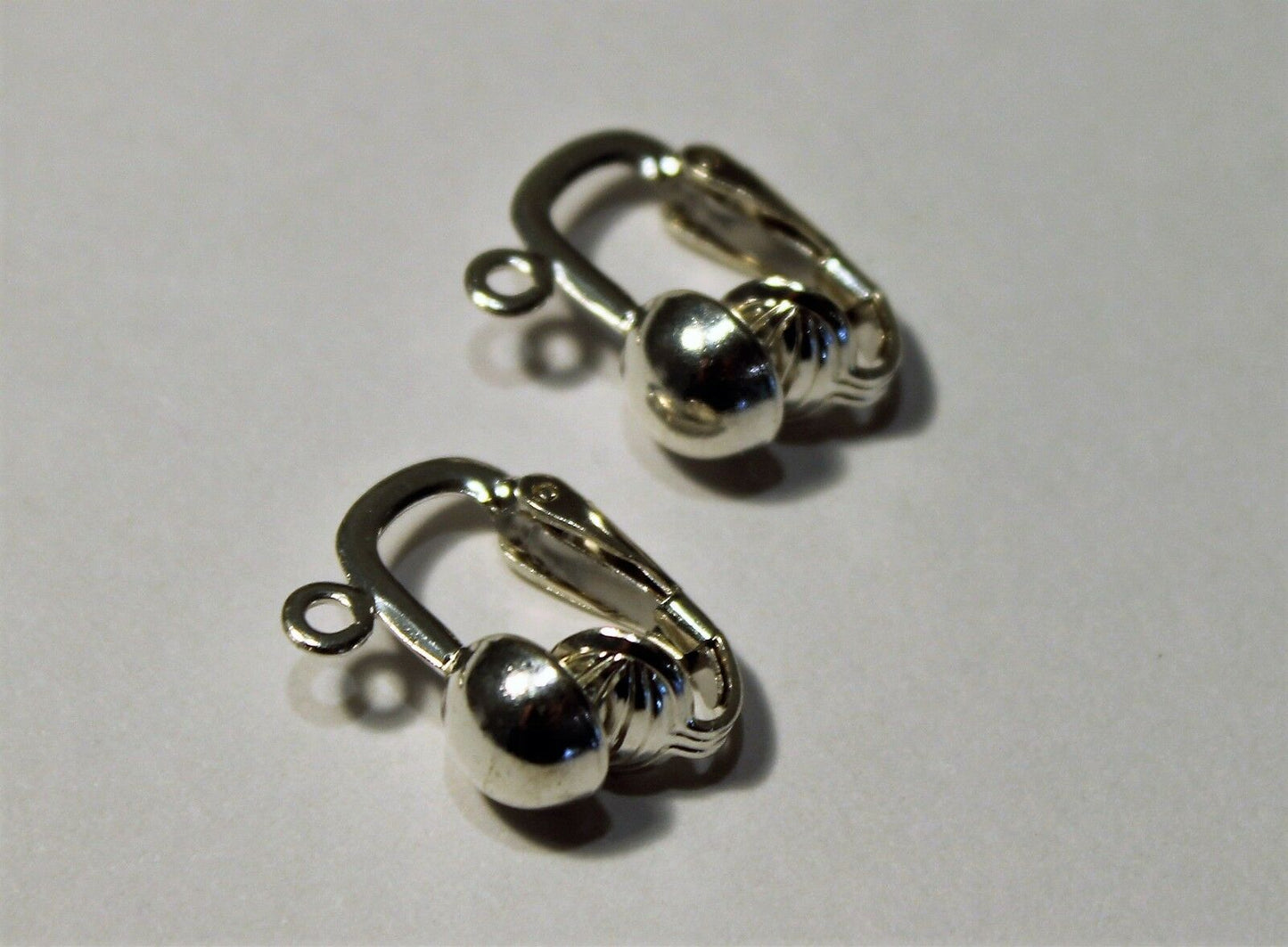 Sterling Silver 6mm Half Ball Clip On's Continental Clip Hooks