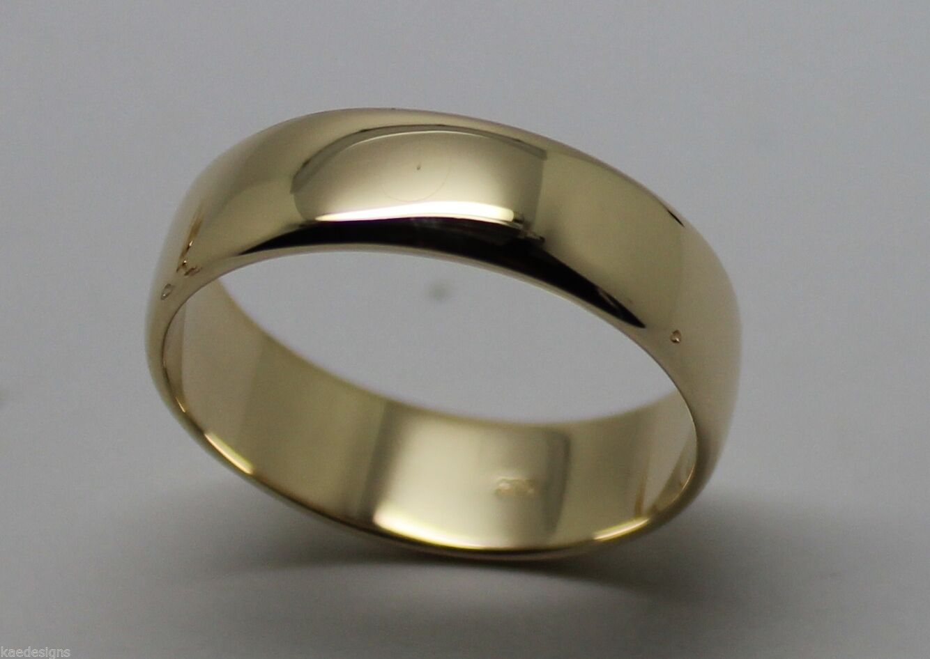 6mm Genuine Solid 9ct 9k Yellow Gold Wedding Band Ring Size N/7 To Z+4/15