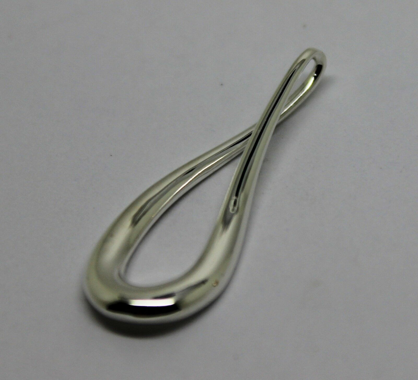 Genuine Sterling Silver 925 Medium or Large Solid Teardrop Pendant