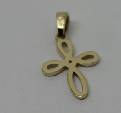 Kaedesigns New Genuine Small 9ct 9K Delicate Yellow, Rose or White Gold Celtic Cross Pendant