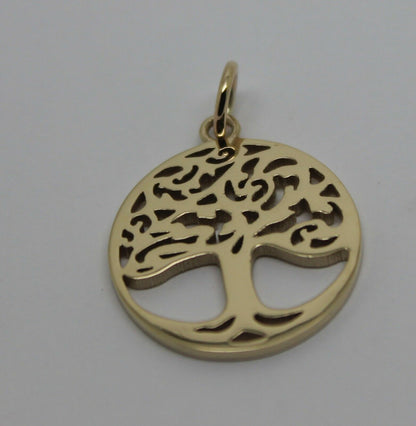 Kaedesigns New Genuine 9ct Yellow, Rose or White Gold Oval Filigree Tree Of Life Pendant