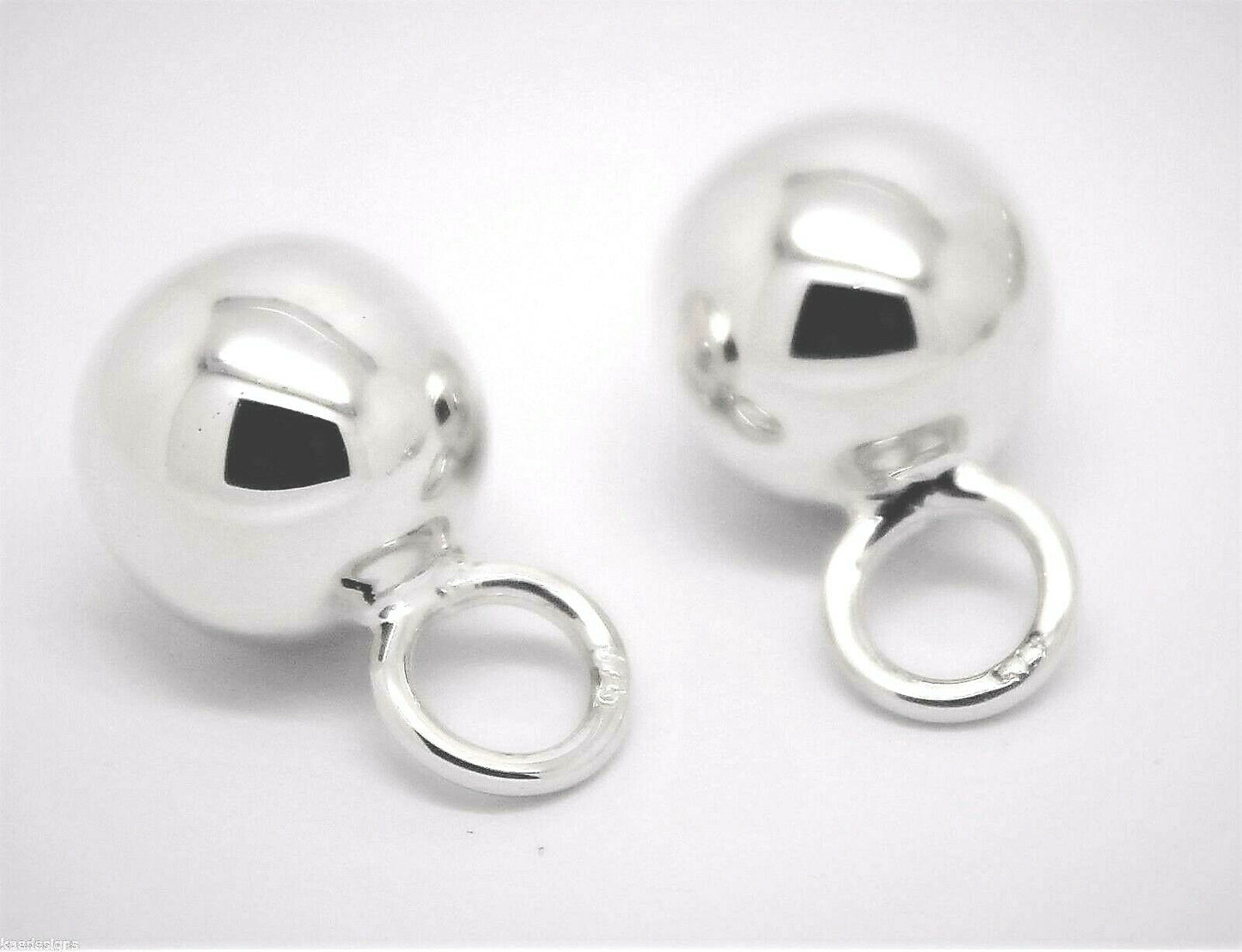 Kaedesigns New Sterling Silver 10mm Ball Plain Balls For Charm Earrings