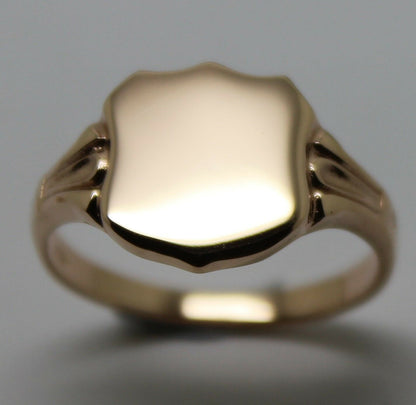 Kaedesigns, New Genuine New 9ct Solid Gold Large Signet Ring In Your Size 4553