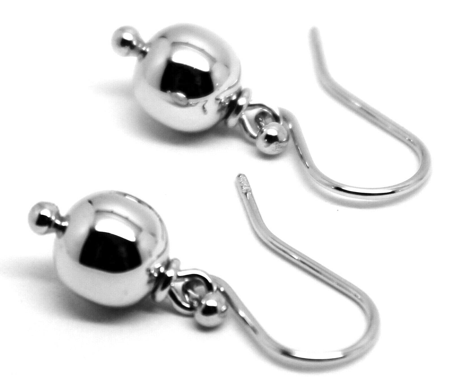 Kaedesigns, New Genuine  9ct 9kt Yellow, Rose or White Gold 8mm Euro Ball Drop Earrings