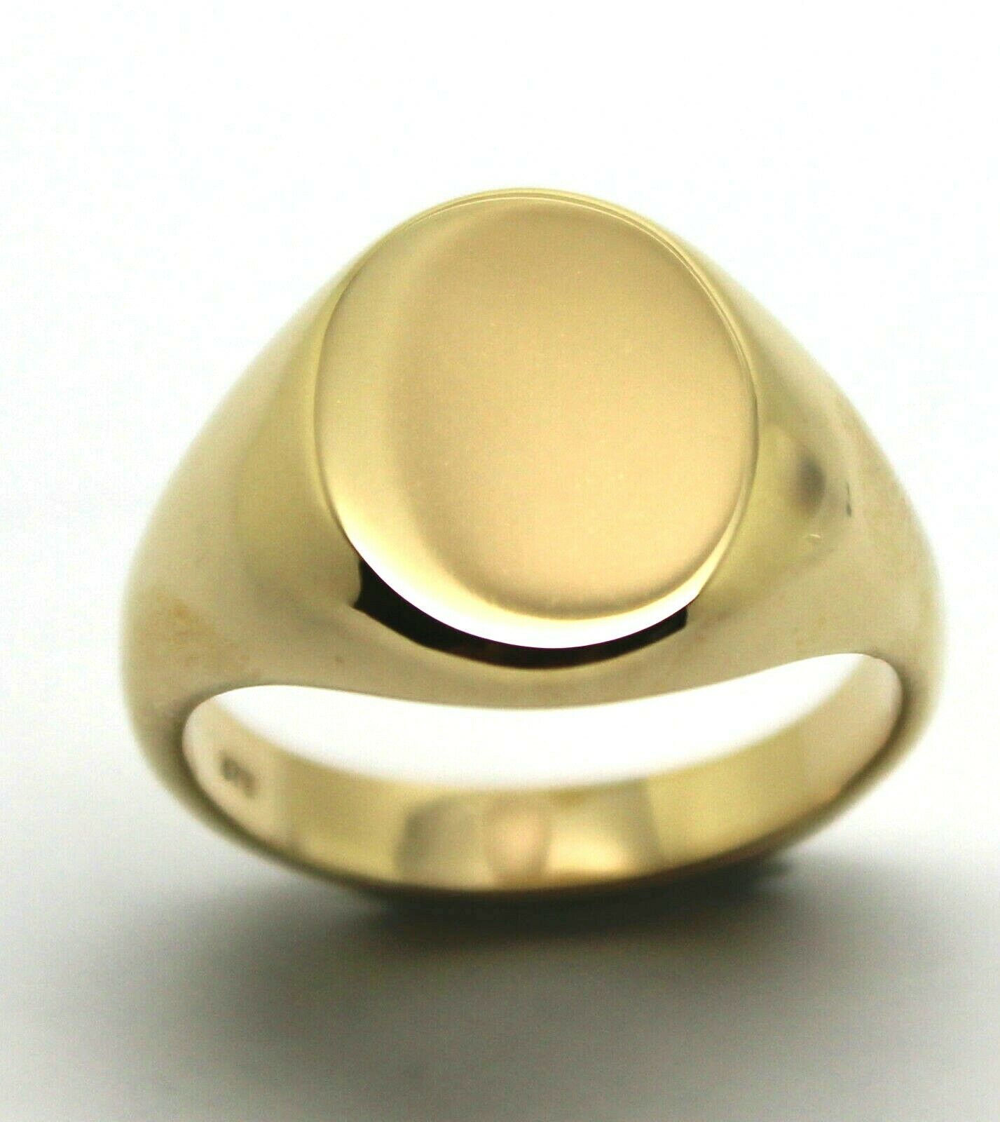 Heavy Solid 9ct White Or Rose Or Yellow Gold Oval Signet Ring Size M,N Or O