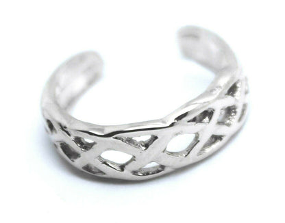 Kaedesigns New Genuine  Solid 9ct 9kt Yellow, Rose or White Gold Celtic Weave Toe Ring 432