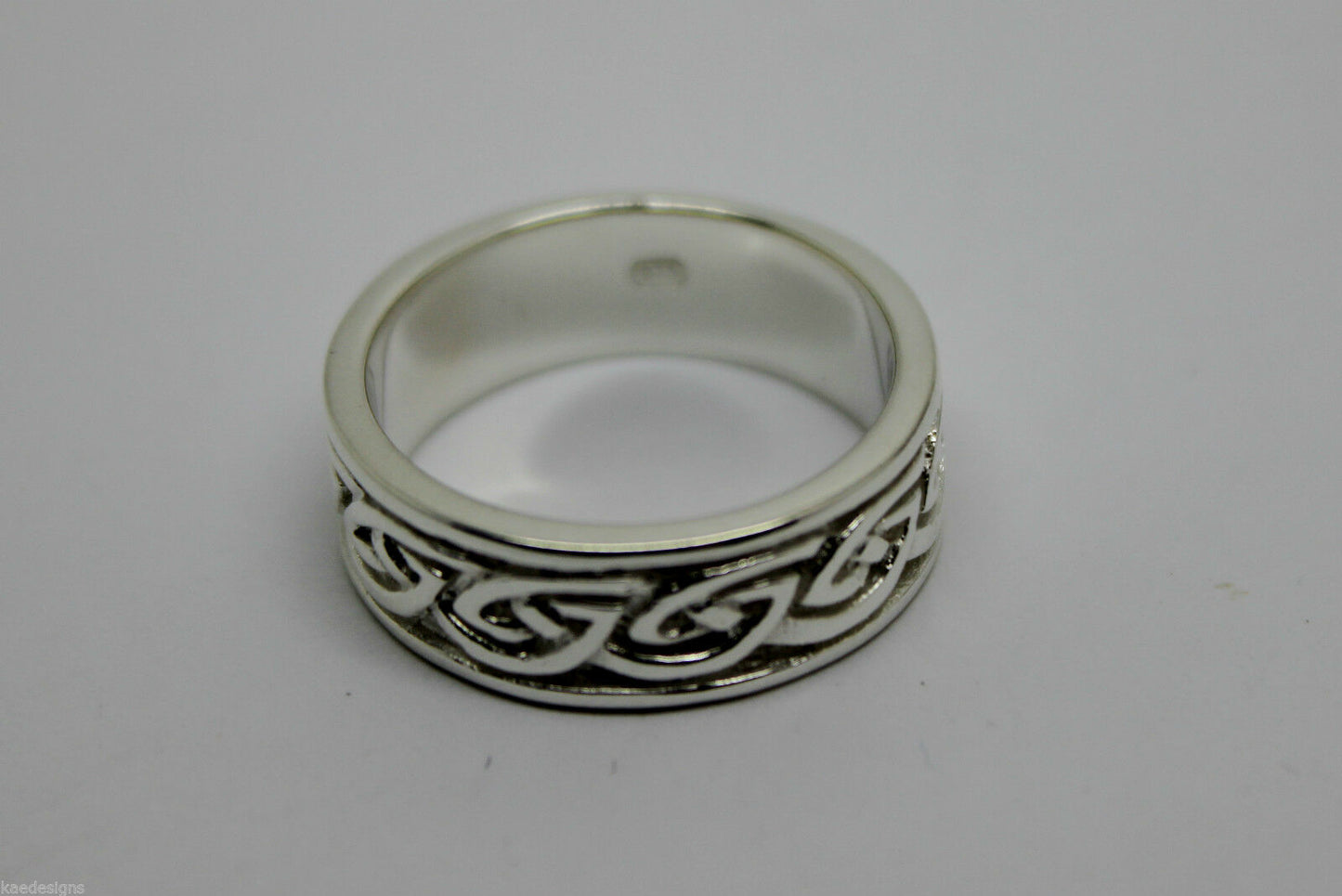 Size N New Genuine Sterling Silver Solid Celtic Weave Ring