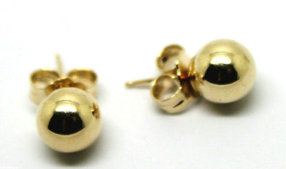 New Kaedesigns Genuine 14ct Solid Yellow Gold 6mm Stud Ball Earrings