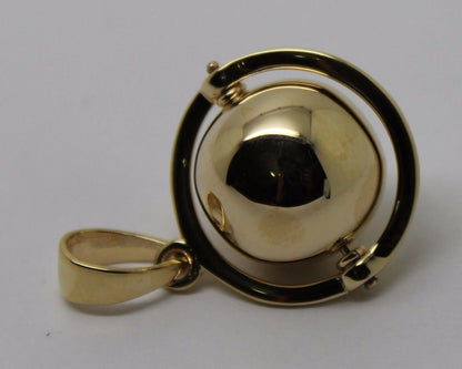 Genuine New Belcher 14mm 9ct Yellow, Rose or White Gold Ball Drop Pendant