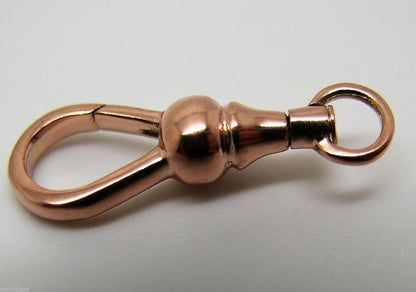 Genuine 18ct, 9ct Yellow or Rose Gold Ball Swivel Clasp 19mm, 22mm or 24mm