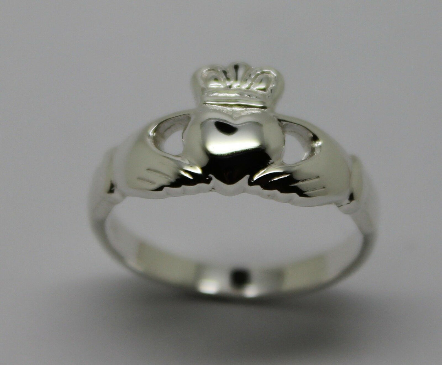 Size M Genuine Sterling Silver Irish Claddagh Ring