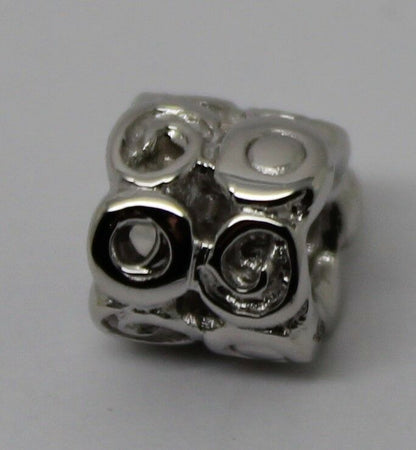 Kaedesigns, Genuine 9ct Yellow Or Rose Or White Gold Swirl Bead Charm