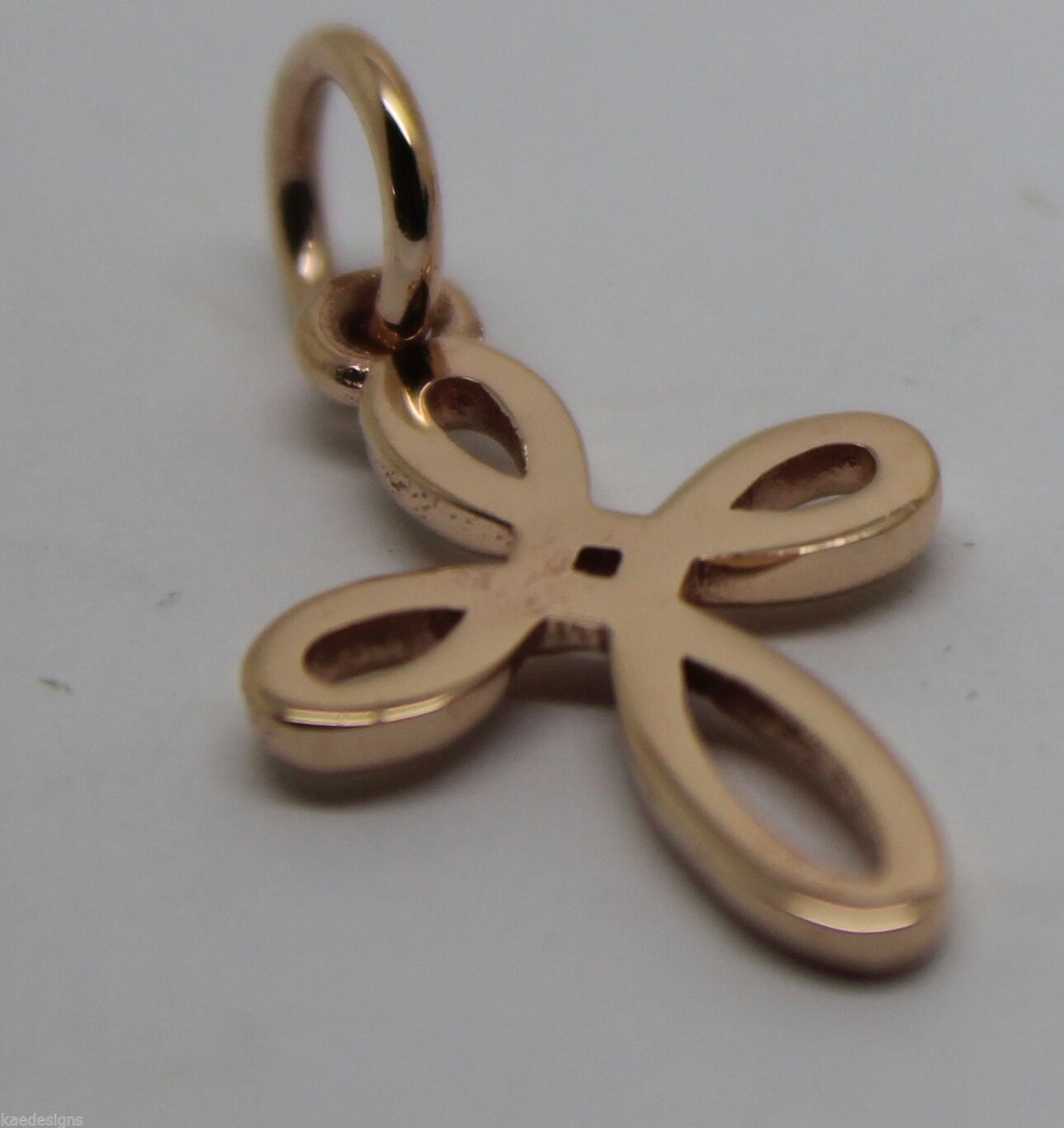 Kaedesigns New Small 9ct 9K Delicate Yellow, Rose or White Gold Celtic Cross Pendant