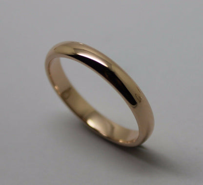 Genuine Custom Made Solid 18ct 18kt Rose Gold 4mm Wedding Band