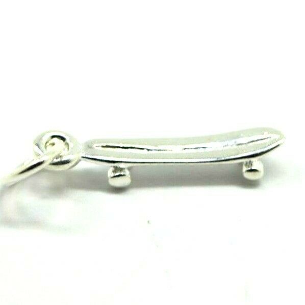 Kaedesigns New Sterling Silver Solid Skateboard Pendant / Charm