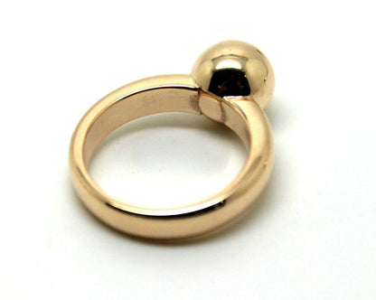 Kaedesigns New Genuine Size N 9ct 9kt Yellow, Rose or White Gold 10mm Full Ball Ring