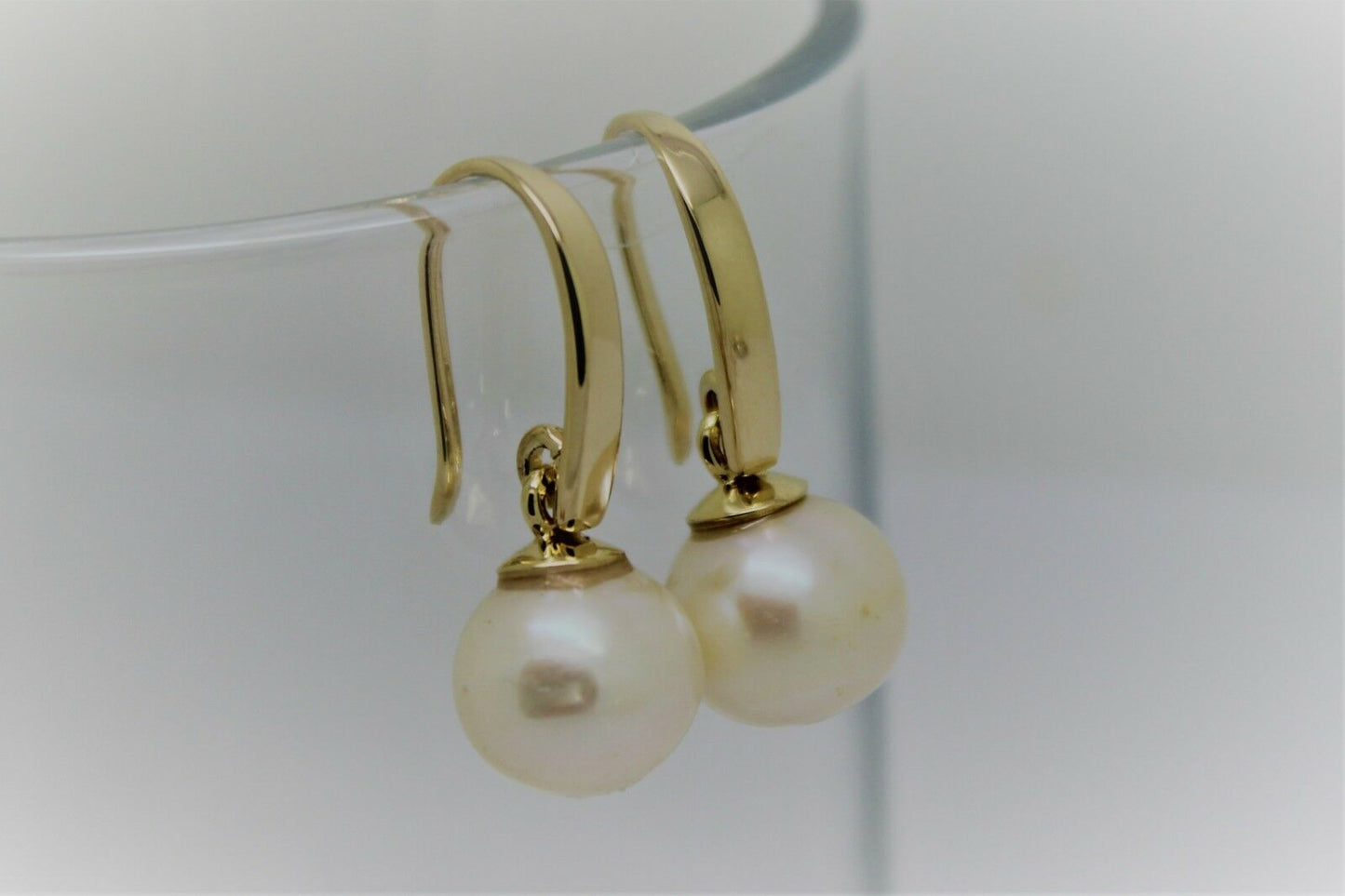 Kaedesigns New Genuine 9ct 9k Yellow, Rose or White Gold 10mm Freshwater Pearl Ball Earrings