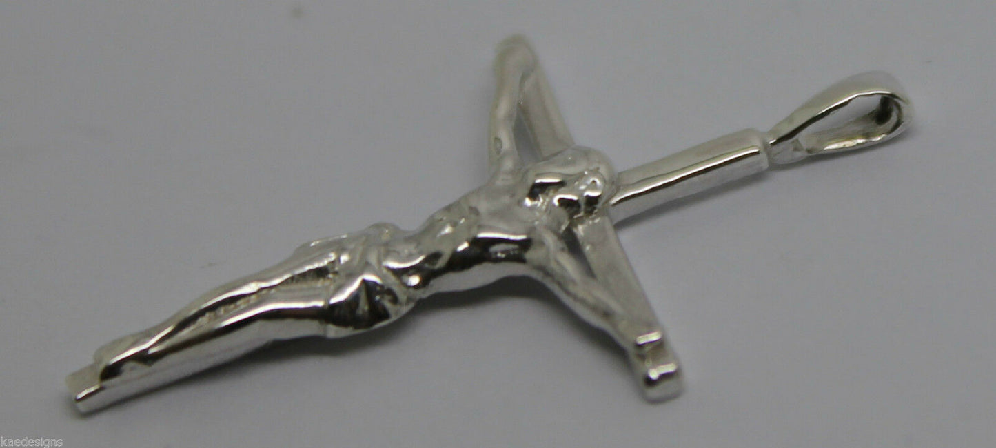 Genuine 9ct Yellow or Rose or White Gold or Sterling Silver Crucifix Cross pendant