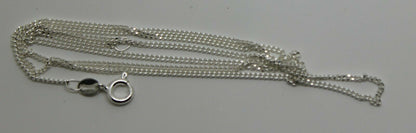 Genuine 925 Sterling Silver Kerb Curb Link Chain Necklace 55cm