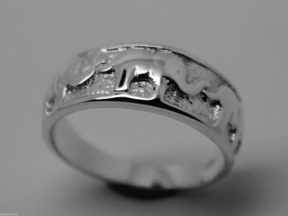 Kaedesigns, New Solid Sterling Silver 925 Elephant Ring Sizes To Choose