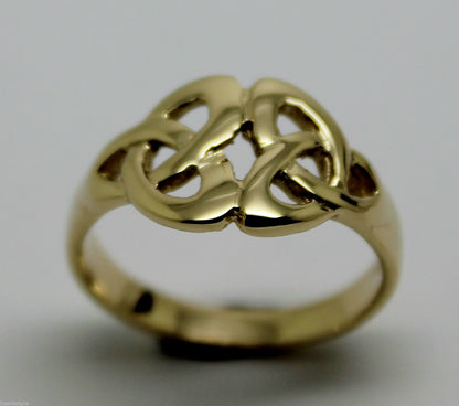 Kaedesigns, New Genuine Full Solid 9ct 9kt Yellow, Rose or White Gold Celtic Weave Ring 352