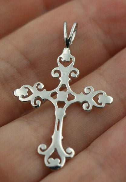 Kaedesigns New Genuine 9ct 9K Yellow, Rose or White Gold Fancy Celtic Cross Pendant