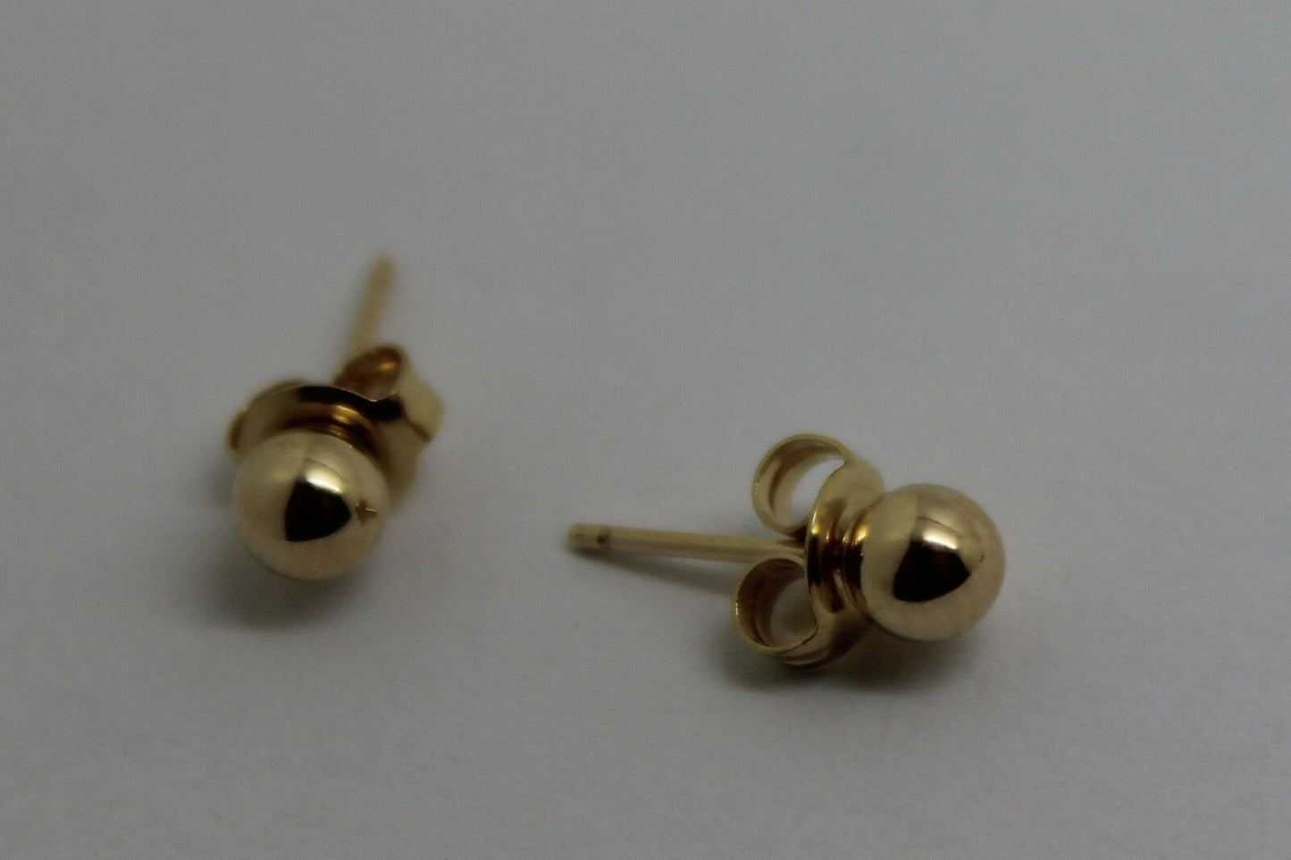 Kaedesigns, Genuine 14ct Yellow Gold 3mm Stud Ball Earrings