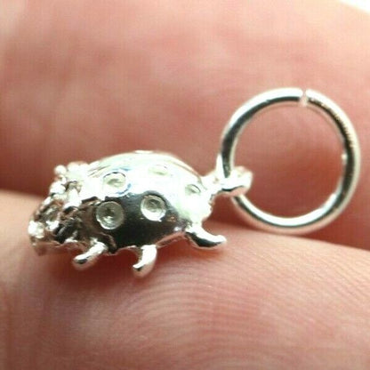 Kaedesigns New Sterling Silver Solid Ladybird Beetle Pendant / Charm