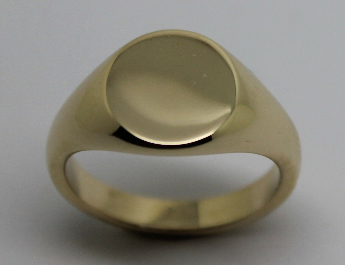 Genuine Heavy 375 Solid 9ct White Or Rose Or Yellow Gold Oval Signet Ring Size N to X