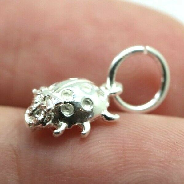 Kaedesigns New Sterling Silver Solid Ladybird Beetle Pendant / Charm